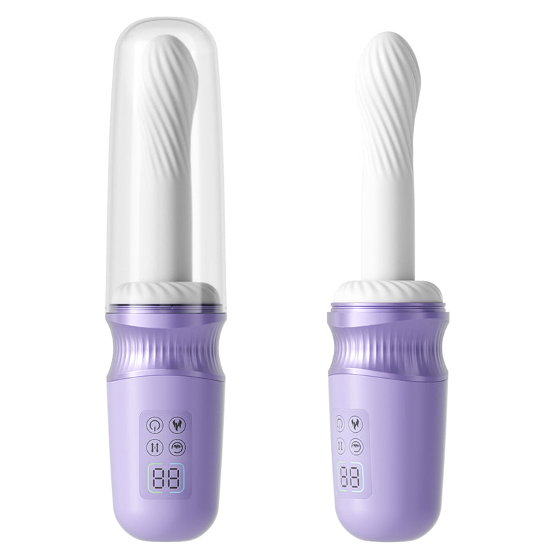 Pure Moon 7 Thrusting Heating Dildo Machine G Spot Vibrator With APP Control