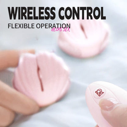 Roomfun Shell SM Electric Shock Nipple Clamp Vibration Massager With Remote Control