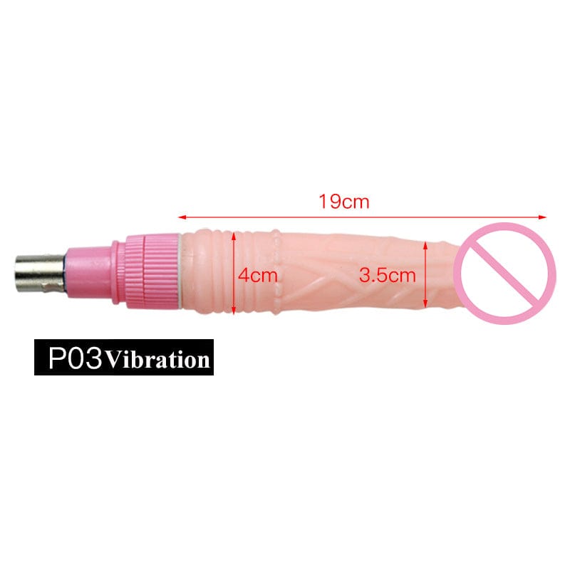 Masturbador femenino con varilla de extensión y accesorios para pene. 