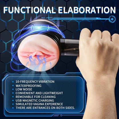 Male Masturbator Handheld Fully Automatic Intelligent Frequency Conversion Masturbation Cup