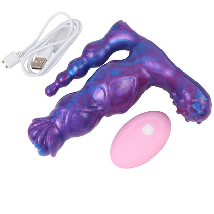 10-Frekvenca Vibrada Simulado Sendrata Teleregilo Elektra Dildo