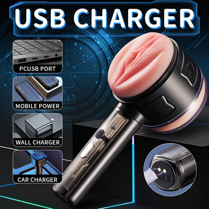 Male Masturbator Handheld Fully Automatic Intelligent Frequency Conversion Masturbation Cup