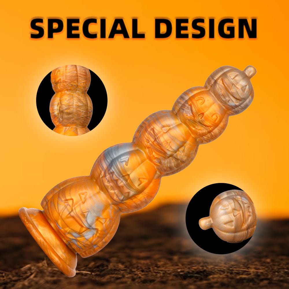 Tapón anal con forma de calavera y cabeza de calabaza para Halloween