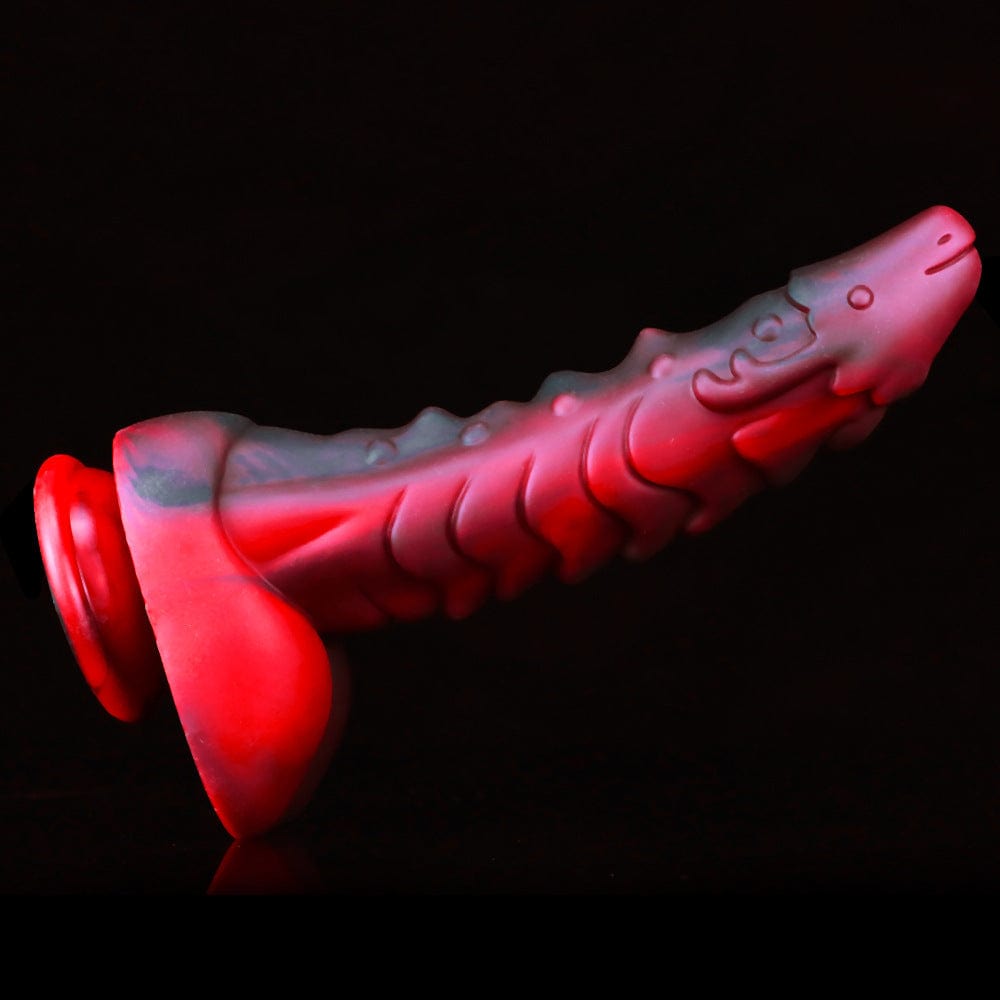 Consolador artificial de silicona suave de colores mixtos con grifo