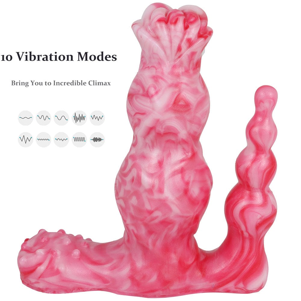 10-Frekvenca Vibrada Simulado Sendrata Teleregilo Elektra Dildo