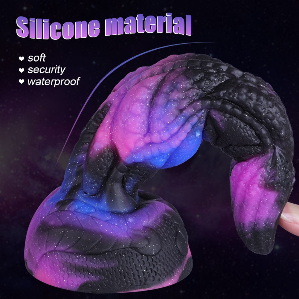 Consolador artificial morado oscuro estrellado de forma especial