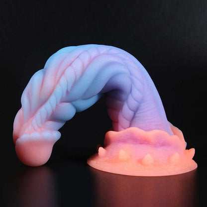 Consolador anal de silicona fluorescente