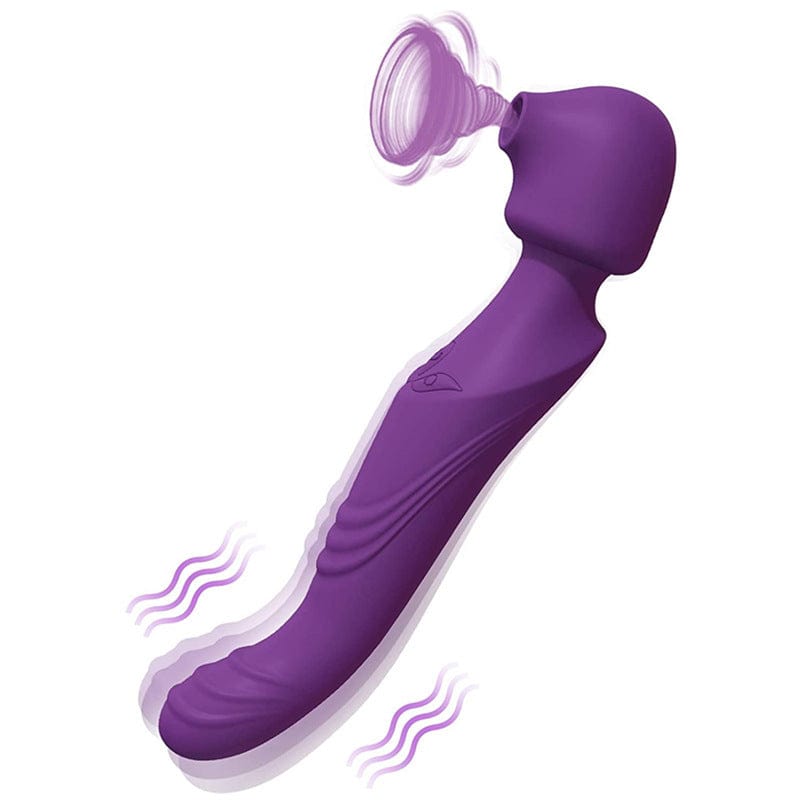 Vibrador succionador de clítoris con estimulación del punto G y 10 patrones de succión y vibración 