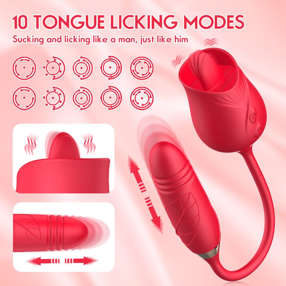 La Roza Ludilo Kun Kugla Vibrilo Profesiulo