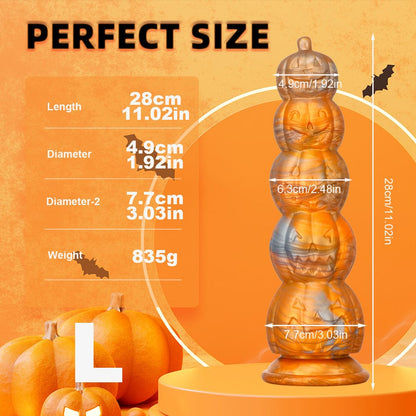Tapón anal con forma de calavera y cabeza de calabaza para Halloween