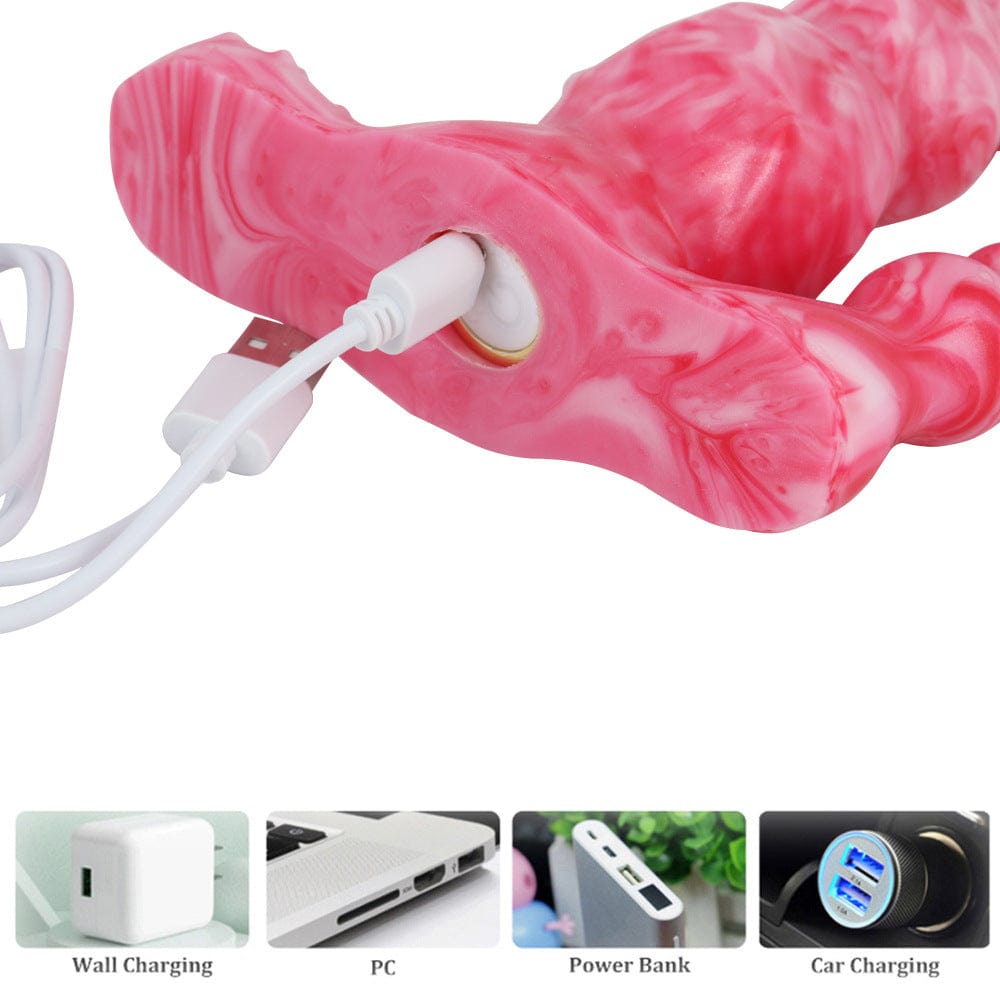 10-Frekvenca Vibrada Simulado Sendrata Teleregilo Elektra Dildo