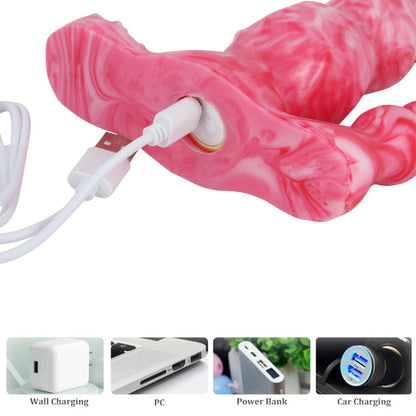 10-Frekvenca Vibrada Simulado Sendrata Teleregilo Elektra Dildo