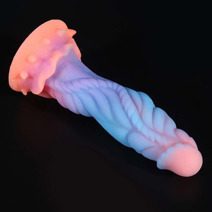 Consolador anal de silicona fluorescente