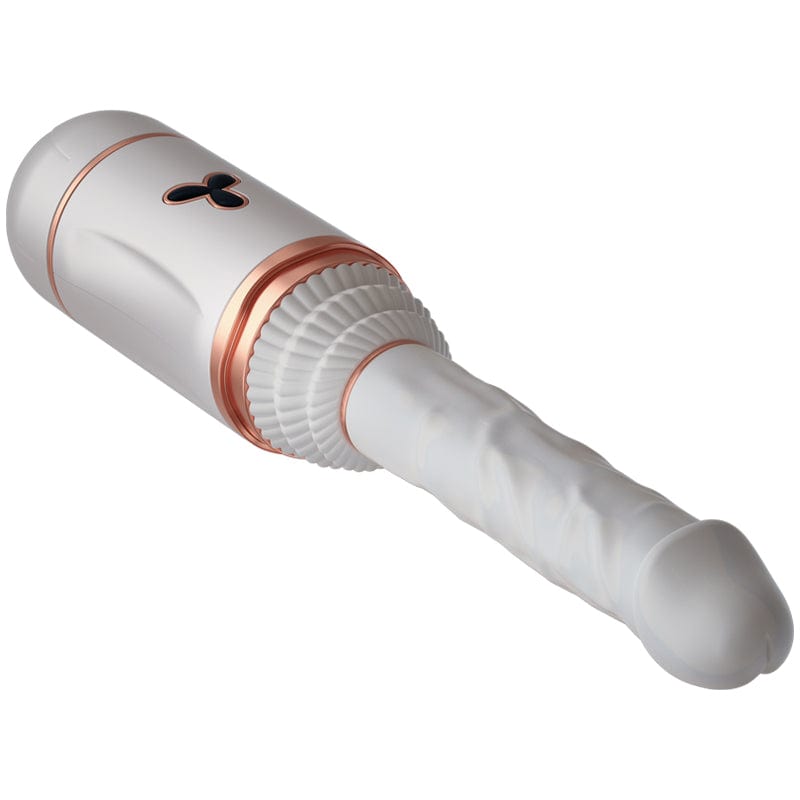 Máquina sexual con consolador vibrador y control remoto por aplicación 