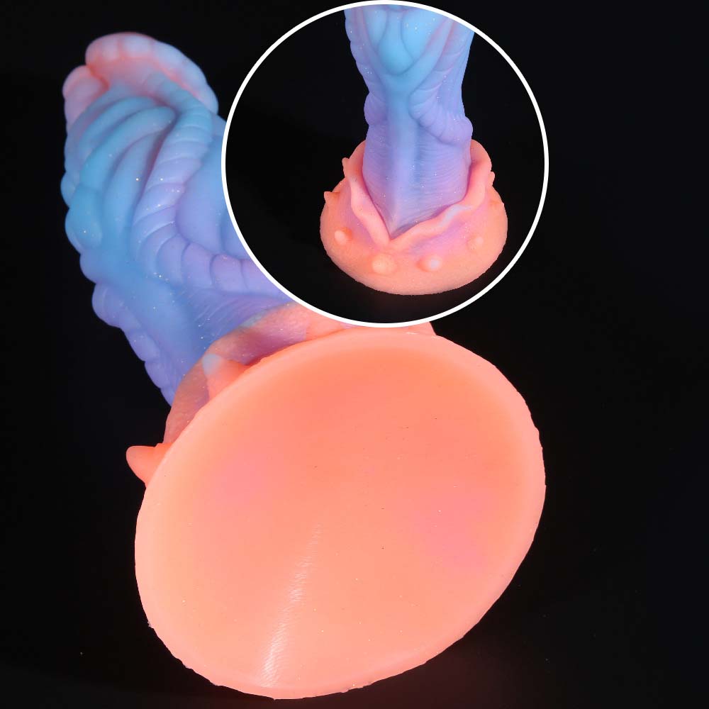 Consolador anal de silicona fluorescente