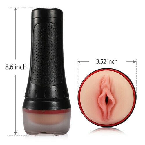 Masturbador Fleshlight con vagina realista y vibradora 2 en 1 