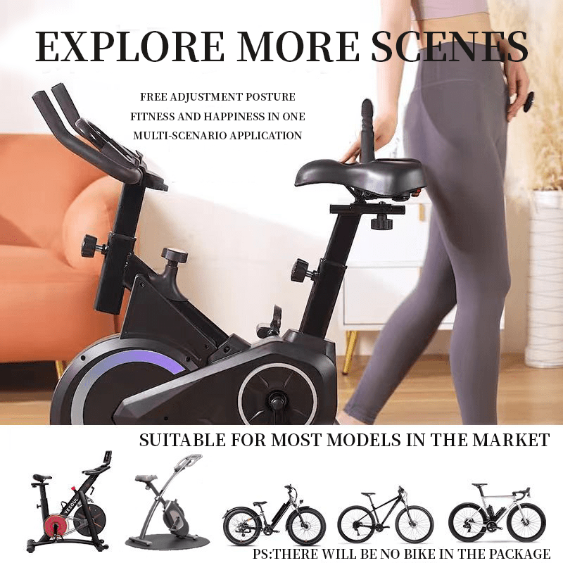 Consolador con almohadilla de masaje para bicicleta Helibo con control remoto