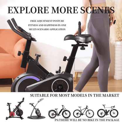 Consolador con almohadilla de masaje para bicicleta Helibo con control remoto