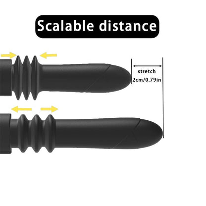 Vibrador telescópico para mujer, juguete para hombre, punto G, anal, vagina 