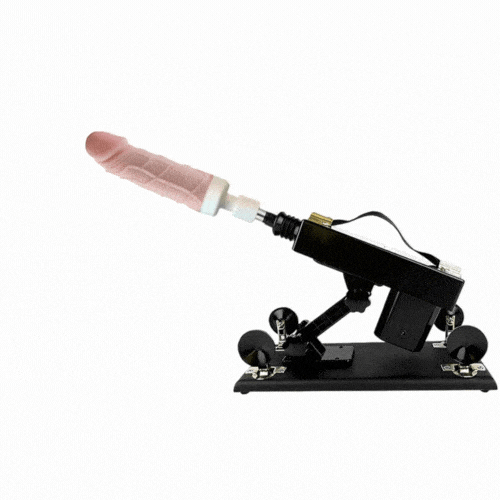 Máquina sexual automática con dispositivo de empuje y pistola con 6 accesorios