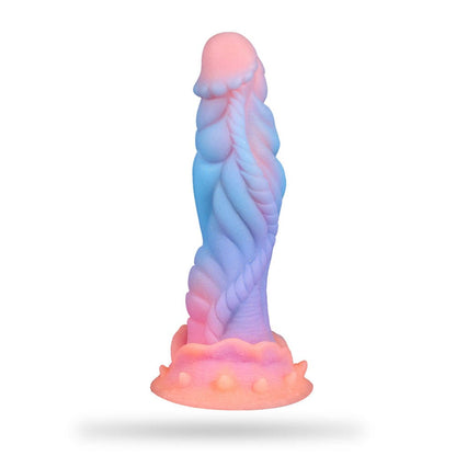 Consolador anal de silicona fluorescente
