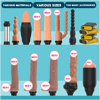Leda Sako Seksomaŝino 1.0 Kaj Kuseno Dildo Maŝino Akcesoraĵoj 