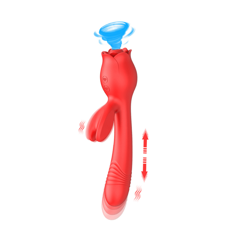 Vibrador rosa, estimulador del punto G y del clítoris 