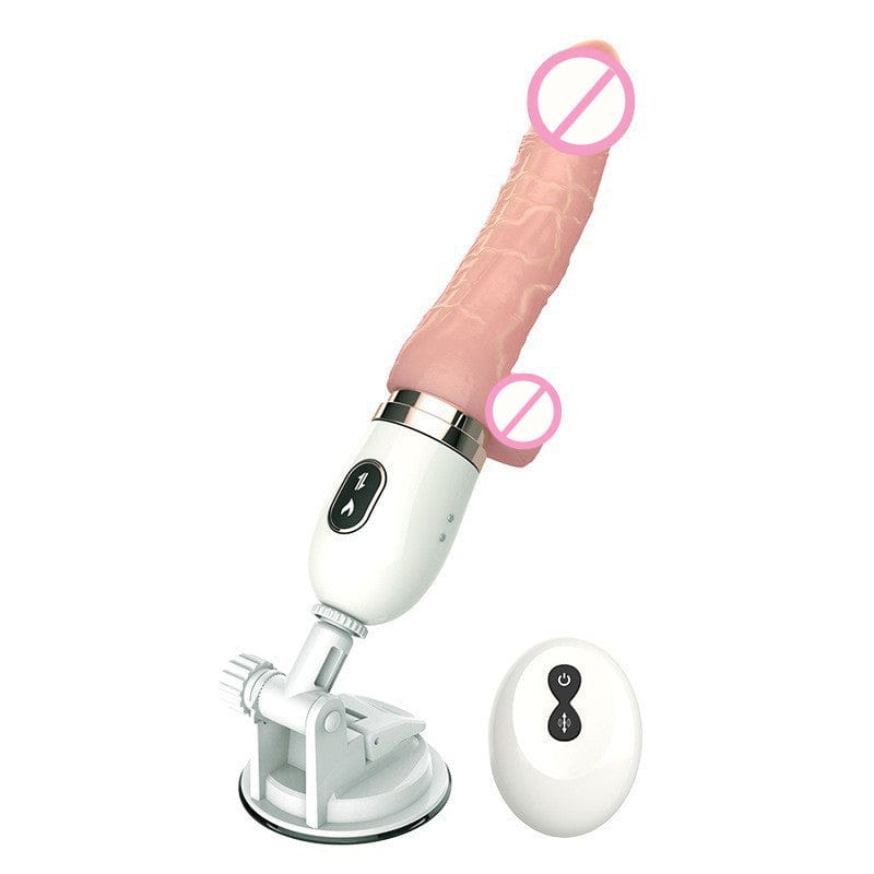 Consolador pequeño con ventosa y control remoto. 