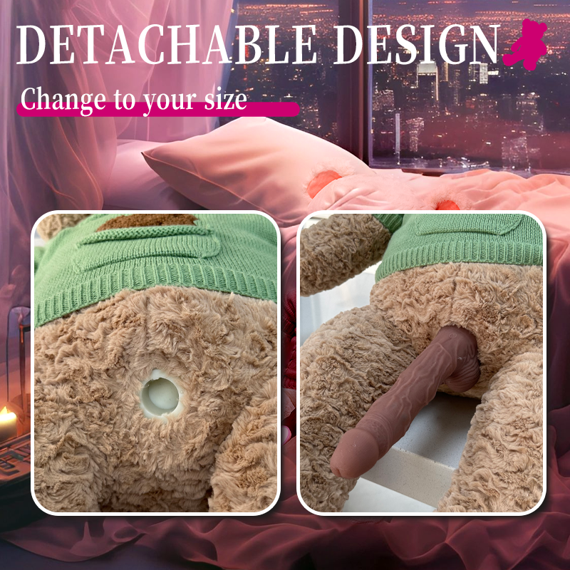 Máquina sexual de peluche tipo osito de peluche con control de aplicación