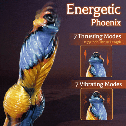 Phoenix 7 Puŝanta Vibranta Granda Suĉa Monstra Dildo 10.23 Coloj 