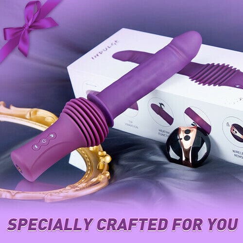 Potente consolador vibrador con base ajustable de 145° y empuje de calor de 11,81 pulgadas