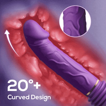 5 Thrusting & 8 Vibrating Dildo Machine with Handle and Sucker