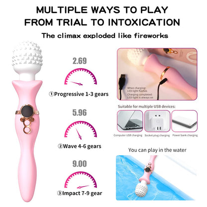 Female Vibrating Massage Magic Wand Masturbation Vibrator