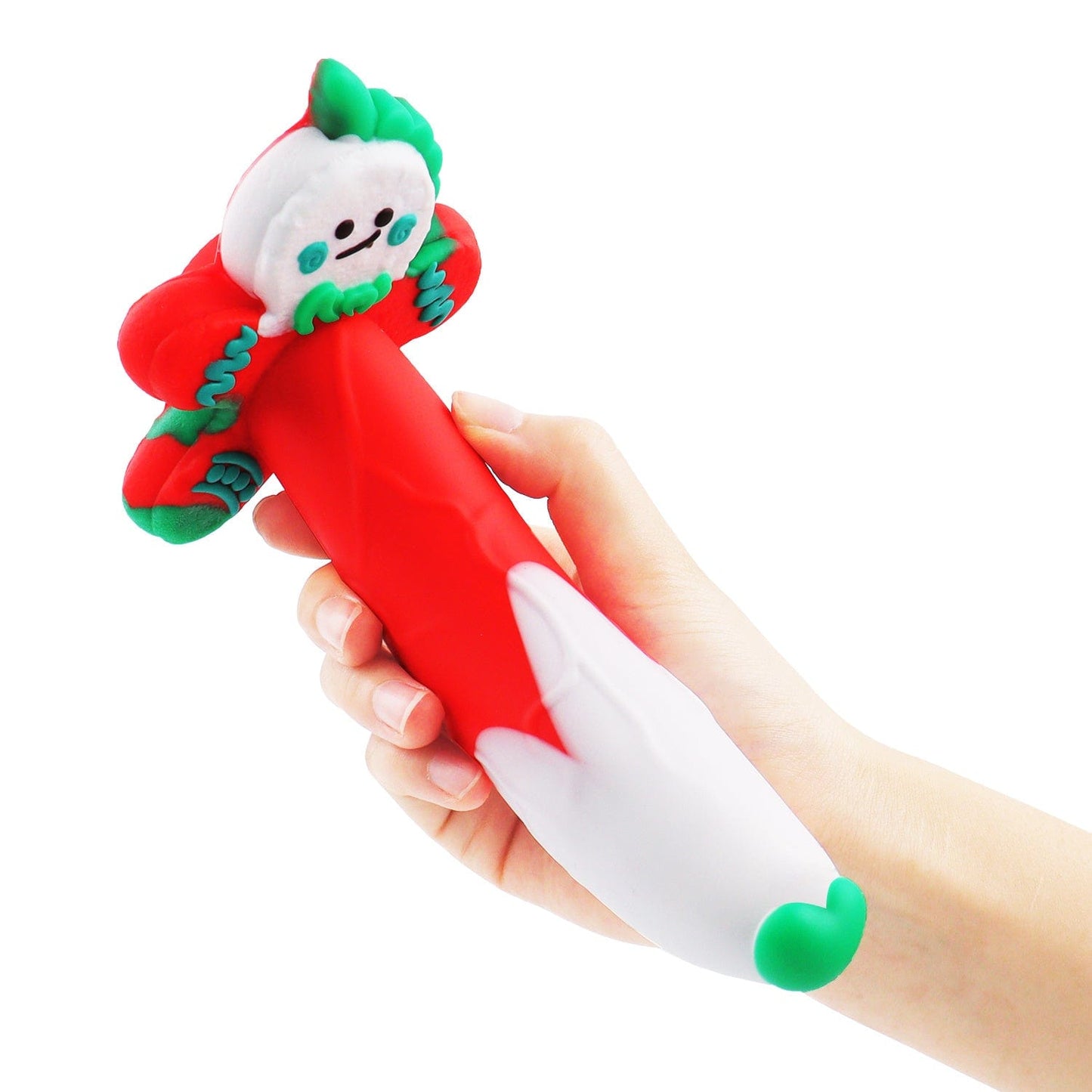 Masturbador manual con ventosa y dildo de hombre de jengibre de AIMITEX
