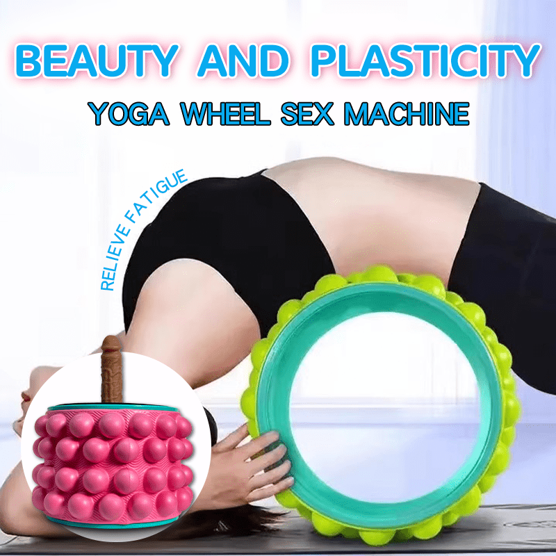 Máquina sexual con forma de pene simulado y rueda de yoga para aliviar la fatiga