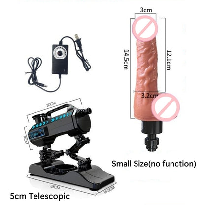 Masturbador femenino con consolador telescópico totalmente automático