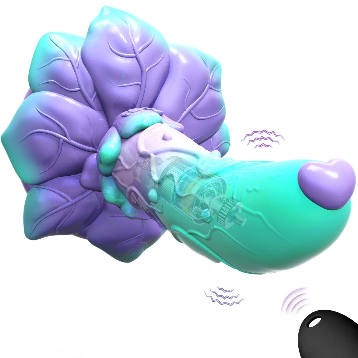 Consolador anal de silicona AIMITEX con forma de rosa y forma de pene extraterrestre