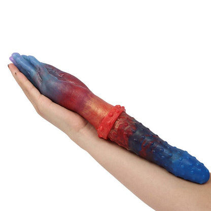 Tapón anal con forma especial de mano y consolador