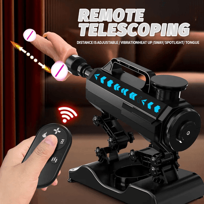 Masturbador femenino con consolador telescópico totalmente automático