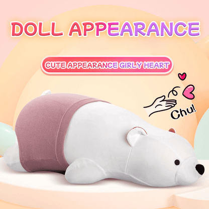 Máquina sexual con control remoto y discreta almohada de oso polar