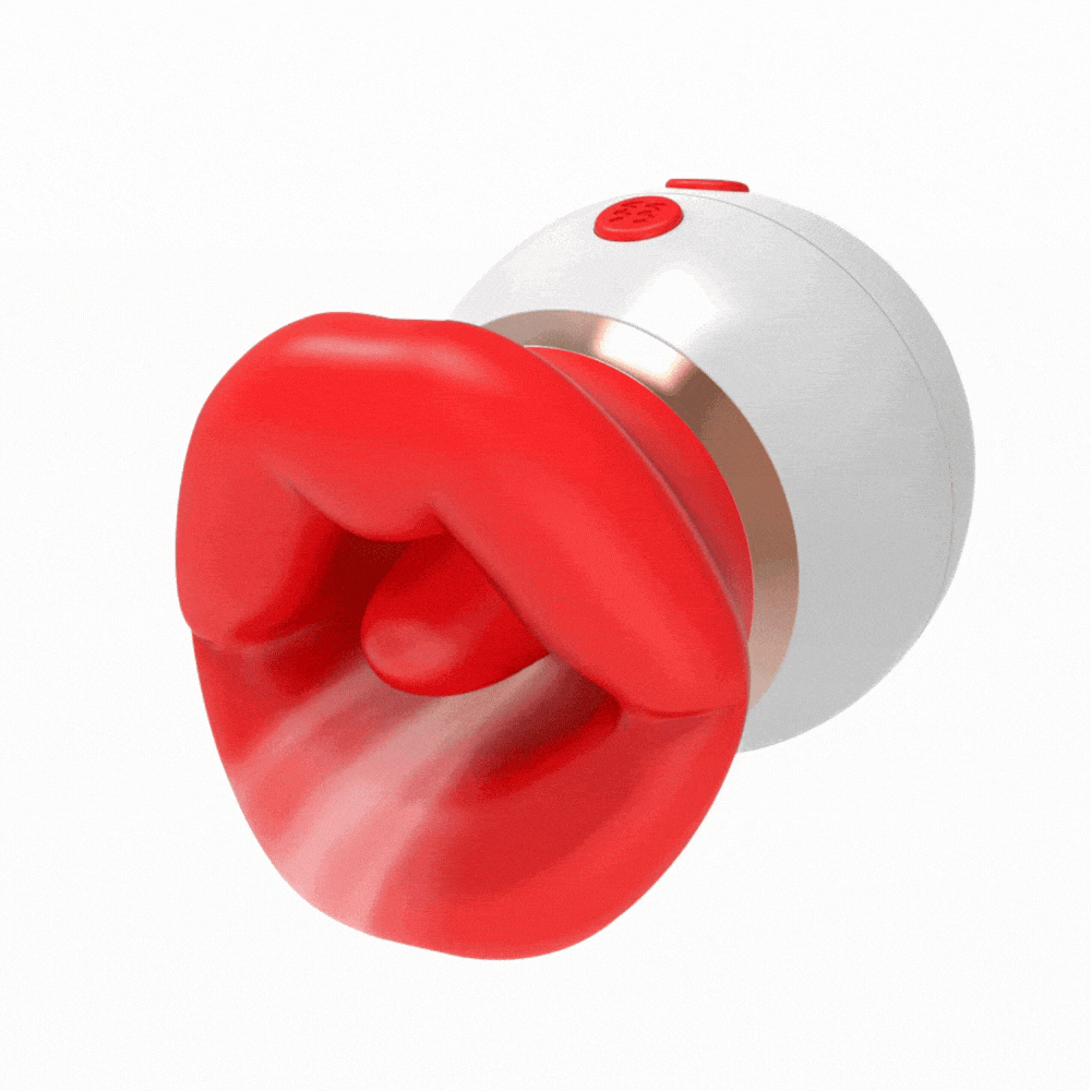 Juguete sexual 3 en 1 con forma de boca grande, vibrador para adultos