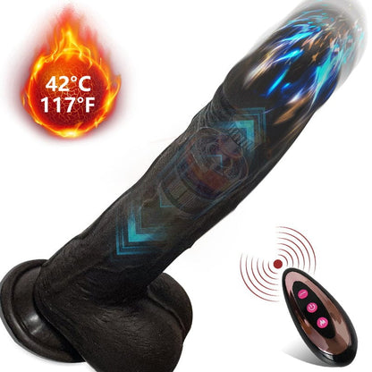 8,6-cola vibranta puŝa svingo dildo dika longa vivsimila kun teleregilo