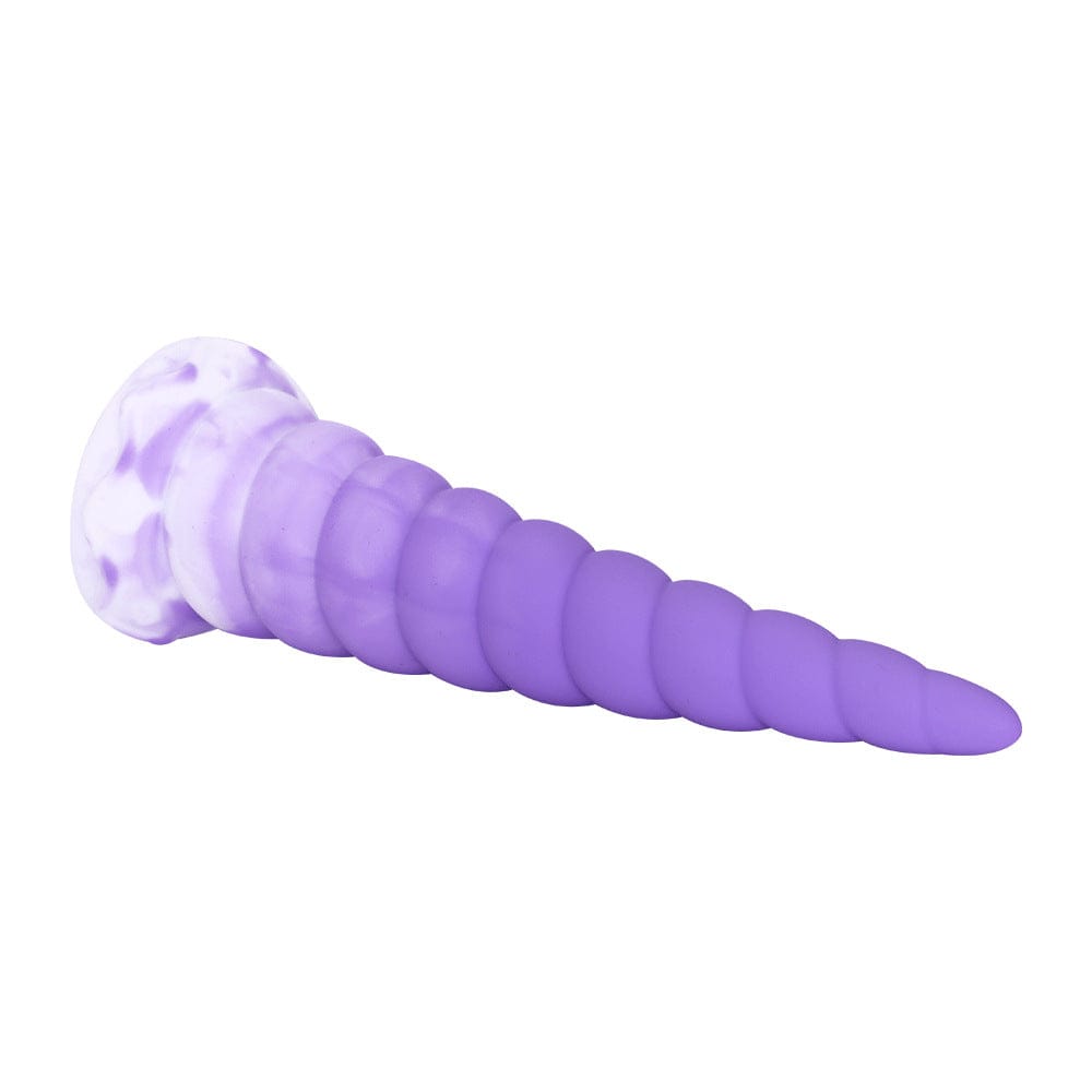 Consolador anal de silicona con forma piramidal de 18 cm de longitud gradual