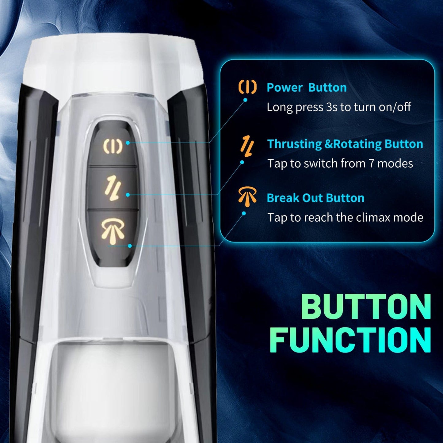 Mecha Warrior Fully Automatic Aircraft Cup Male Telescopic Sucking And Pronouncing Masturbation Device