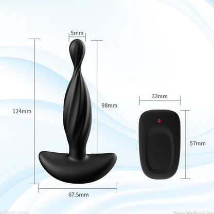 Anala ŝtopilo vibrilo por vira prostata masaĝilo G-punkta masturbilo