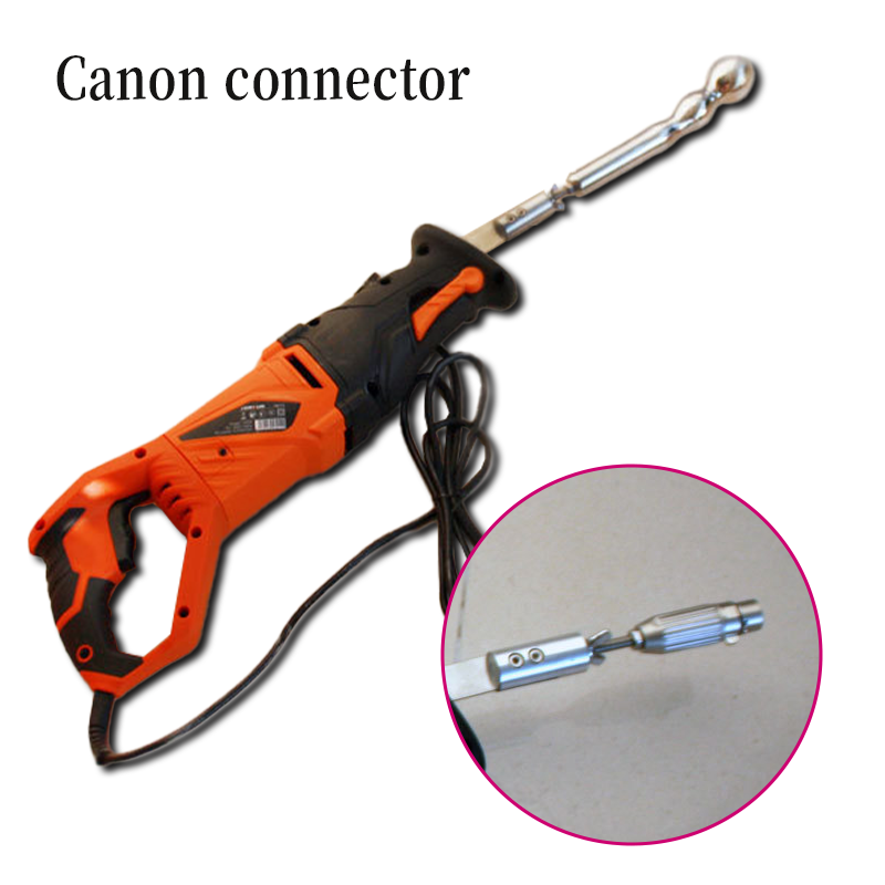 Máquina sexual consolador con forma de pistola y sierra de sable