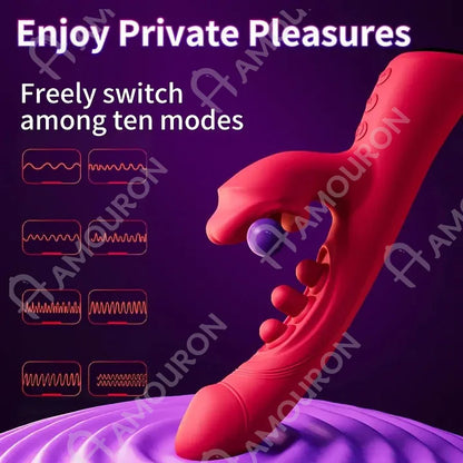 Rose Muncher Biting Mouth Wearable G Spot Vibrator