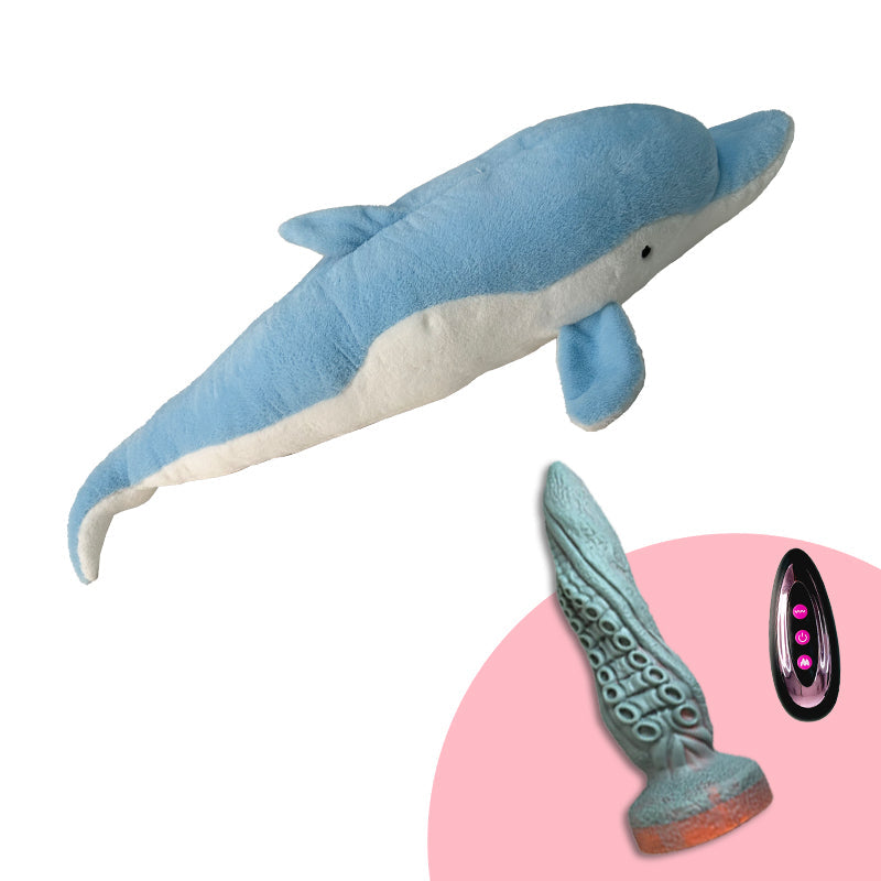 Máquina de consolador de peluche, juguete sexual con control remoto para lamer y empujar.