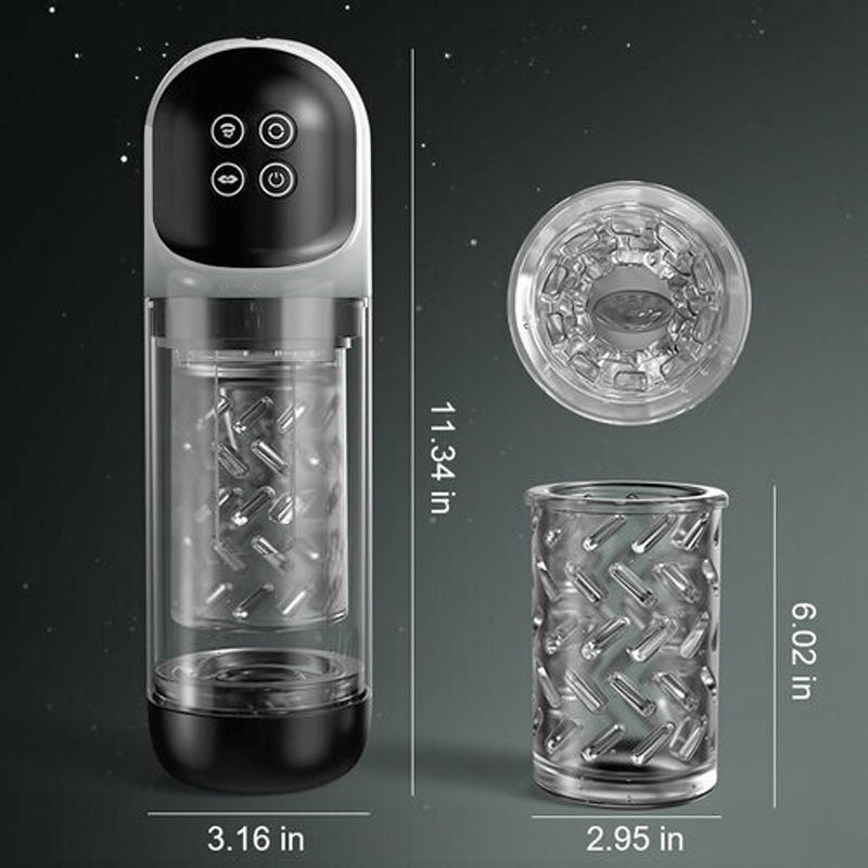 Nokta Elfo 7-Rotaciaj Suĉpumpiloj por Vakuo Masturbilo