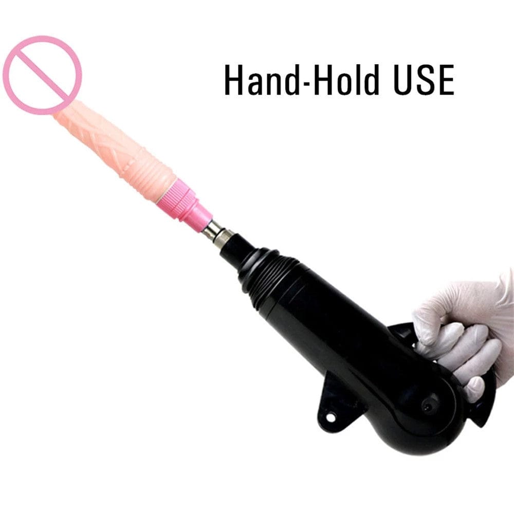 Máquina sexual automática con consolador y potente motor masturbador negro Love Machines 